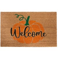 HANSE Home Fußmatte "Mix Mats Kokos Welcome Pumpkin, Türmatte" rechteckig 15 mm Höhe Kokos, Schmutzfangmatte, Outdoor, Rutschfest, Innen, Kokosmatte, Flur von Hanse Home