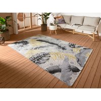 HANSE Home Outdoorteppich "Gold Leaves", rechteckig, 3 mm Höhe, In-& Outdoor, Teppich, Wetterfest, Balkon, Garten, Wohnzimmer, Floral von Hanse Home