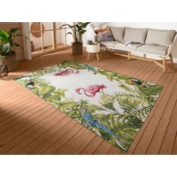 HANSE Home Outdoorteppich "Tropical Birds", rechteckig, 3 mm Höhe, In-& Outdoor, Teppich, Wetterfest, Balkon, Garten, Wohnzimmer, Floral von Hanse Home