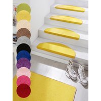 HANSE Home Stufenmatte "Fancy" halbrund 7 mm Höhe 15 Stück, Treppenmatten, Selbstklebend, Stufenteppich, Treppenstufen HANSE Home Stufenmatte "Fancy" halbrund 7 mm Höhe 15 Stück, Treppenmatten, Selbstklebend, Stufenteppich, Treppenstufen von Hanse Home