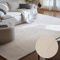 HANSE Home Wollteppich "Eleni" rechteckig 18 mm Höhe Handgetuftet, Wolle, Natur, Wohnzimmer, Schlafzimmer, Skandi, Hygge HANSE Home Wollteppich "Eleni" rechteckig 18 mm Höhe Handgetuftet, Wolle, Natur, Wohnzimmer, Schlafzimmer, Skandi, Hygge von Hanse Home