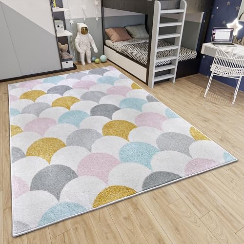 Hanse Home Adventures Kinderteppich - Modernes Muster, Teppich Junge Mädchen für Kinderzimmer, Spielzimmer, Jugendzimmer, Wohnzimmer - Creme Bunt, 120x170cm von Hanse Home