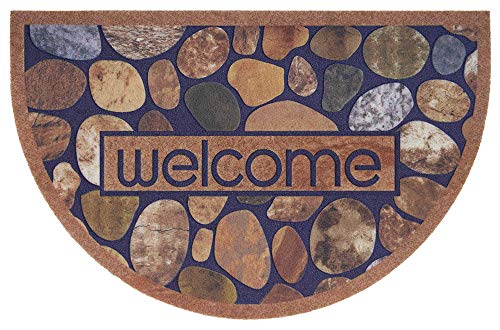 Hanse Home Bedruckte Fußmatte beflockt 3D Optik halbrund mit rutschfestem PVC Boden Schmutzfangmatte Schmutzfänger Eingangsteppich In- und Outdoor Verschiedene Motive 45x70 cm, Mehrfarbig Hanse Home Bedruckte Fußmatte beflockt 3D Optik halbrund mit rutschfestem PVC Boden Schmutzfangmatte Schmutzfänger Eingangsteppich In- und Outdoor Verschiedene Motive 45x70 cm, Mehrfarbig von Hanse Home