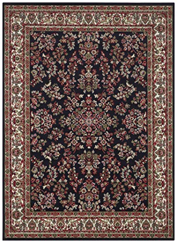 Hanse Home Design Kurzflor Wohnzimmerteppich Orient - Zabul Perser Look, Orientalischer Teppich für Esszimmer, Wohnzimmer, Schlafzimmer - Blau, 180x260 cm von Hanse Home