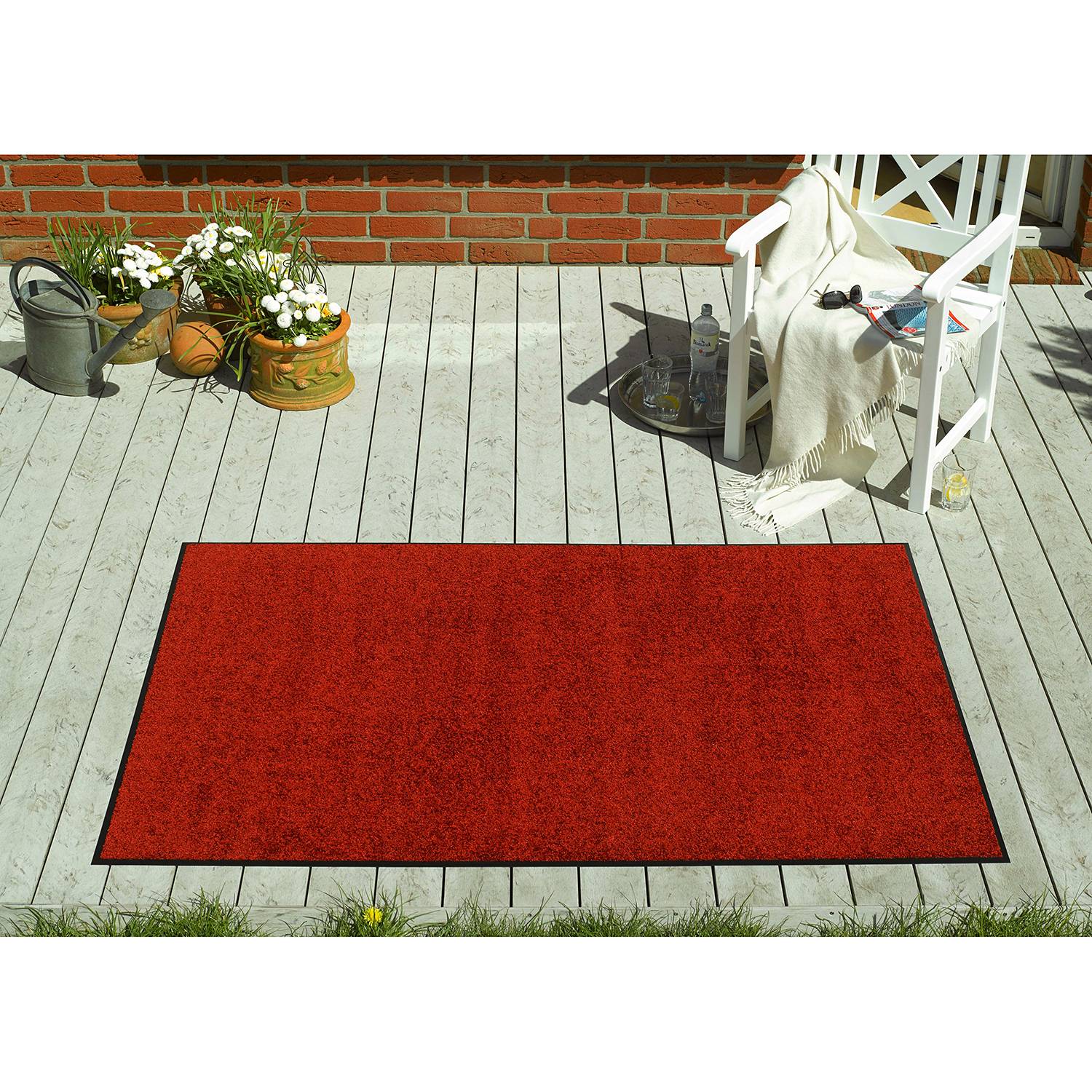 Hanse Home Fuß- und Sauberlaufmatte Wash & Clean Kunstfaser Rot 40x0.7x60 cm (BxHxT) von Hanse Home