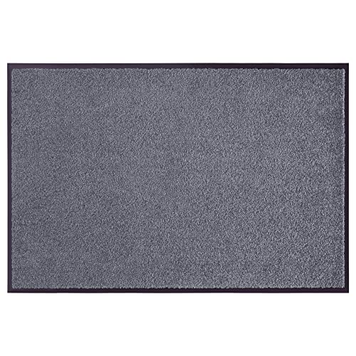Hanse Home Fußmatte (S-XXL) 60x90cm – 12 Farben – Fussmatte Outdoor Schmutzfangmatte Türmatte Waschbar & Wetterfest rutschfest für Eingangsbereich & Außenbereich – Grau von Hanse Home