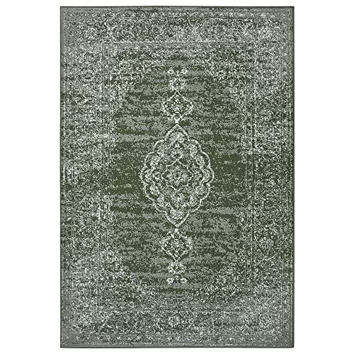 Hanse Home Gloria Orient Teppich 80x150cm – Wohzimmerteppich Mehrfarbig Vintage Teppich Orientalisches Muster für Flur, Esszimmer, Schlafzimmer, Kinderzimmer, Wohnzimmer, Küche – Green von Hanse Home