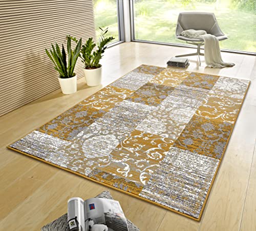 Hanse Home Gloria Teppich 80x150cm – Wohzimmerteppich Mehrfarbig Modern Velours Teppich Schlafzimmerteppich für Flur, Esszimmer, Schlafzimmer, Kinderzimmer, Wohnzimmer, Küche – Mustard Hanse Home Gloria Teppich 80x150cm – Wohzimmerteppich Mehrfarbig Modern Velours Teppich Schlafzimmerteppich für Flur, Esszimmer, Schlafzimmer, Kinderzimmer, Wohnzimmer, Küche – Mustard von Hanse Home
