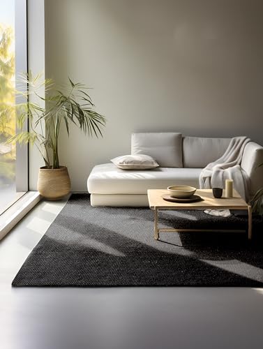 Hanse Home Jute Teppich – Natur Wohnzimmerteppich aus 100% Jute - Handgewebt & Natürlich – Boho Naturfaser Juteteppich für Wohnzimmer, Schlafzimmer, Esszimmer – Schwarz, 120x170cm Hanse Home Jute Teppich – Natur Wohnzimmerteppich aus 100% Jute - Handgewebt & Natürlich – Boho Naturfaser Juteteppich für Wohnzimmer, Schlafzimmer, Esszimmer – Schwarz, 120x170cm von Hanse Home