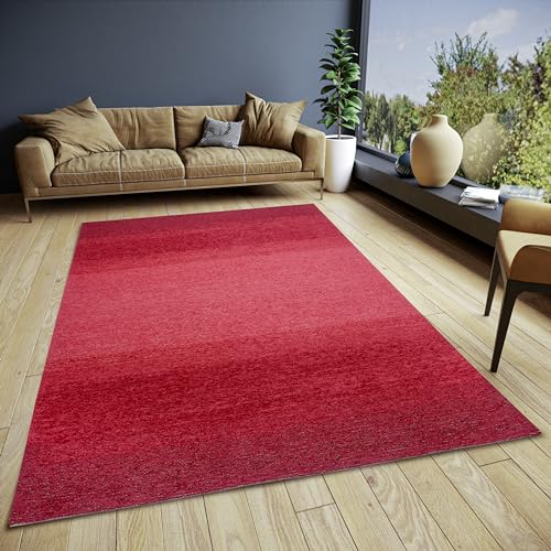 Hanse Home Masal Design Teppich Wohnzimmer – Flachgewebe Vintage Design, Anti-Rutsch Unterseite, Mehrfarbig hochwertig gewebt für Wohnzimmer, Schlafzimmer, Esszimmer, Flur – Rot, 120x180cm von Hanse Home