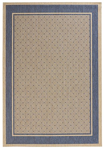 Hanse Home Teppich Classy – Wohnzimmerteppich Flachgewebe Robust Modernes Design Schlafzimmerteppich Teppich für Esszimmer, Wohnzimmer, Kinderzimmer, Flur, Schlafzimmer, Küche – Blau, 120x170cm von Hanse Home