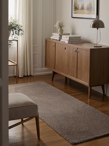Hanse Home Wollteppich Eleni - Natur Wohnzimmerteppich - Handgetuftet - Hygge Skandi, Boho Läufer Wolle für Wohnzimmer, Schlafzimmer, Esszimmer, Flur - Taupe, 80x200cm Hanse Home Wollteppich Eleni - Natur Wohnzimmerteppich - Handgetuftet - Hygge Skandi, Boho Läufer Wolle für Wohnzimmer, Schlafzimmer, Esszimmer, Flur - Taupe, 80x200cm von Hanse Home