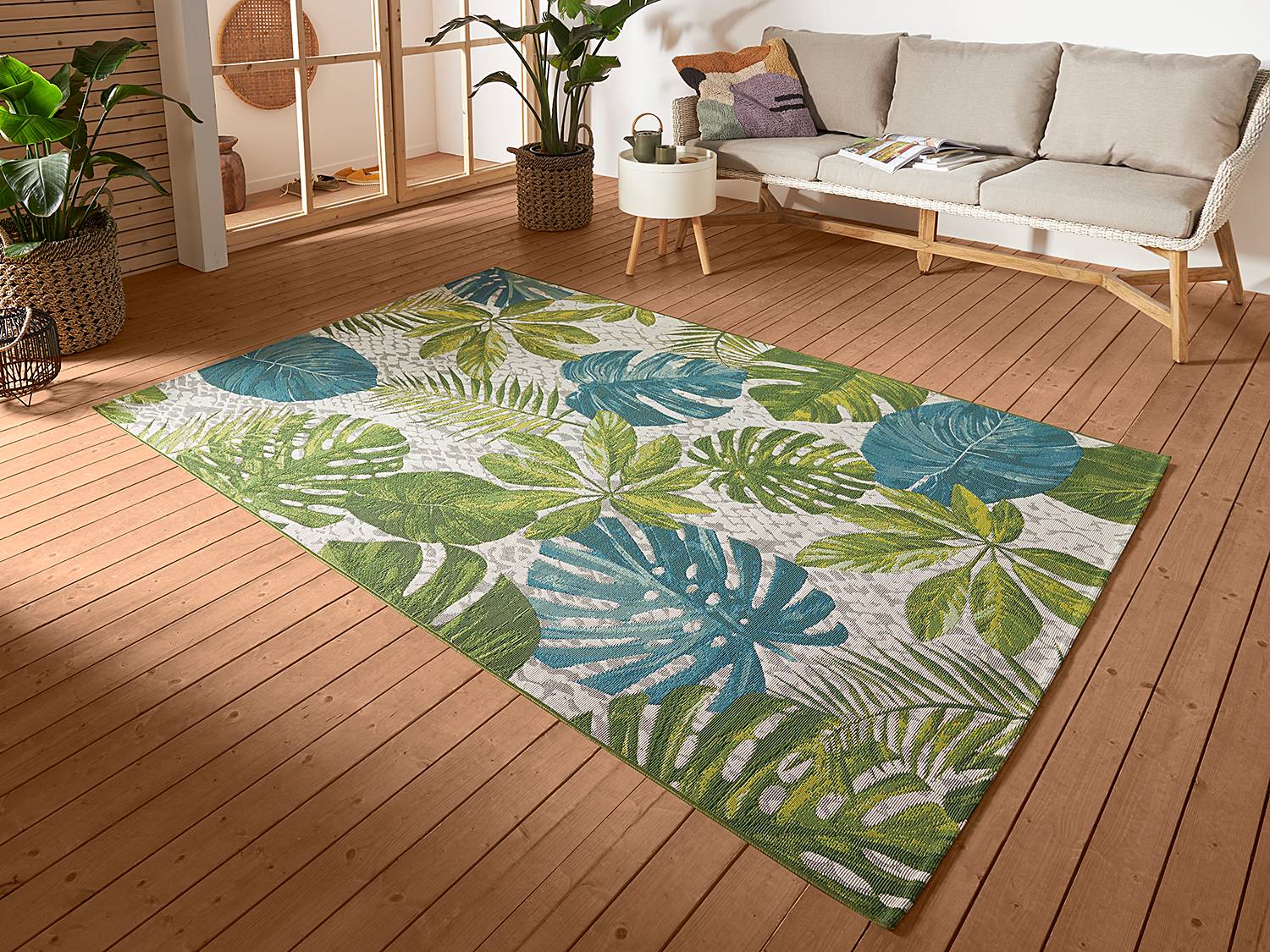 In-/Outdoor Teppich Tropical Leaves von Hanse Home