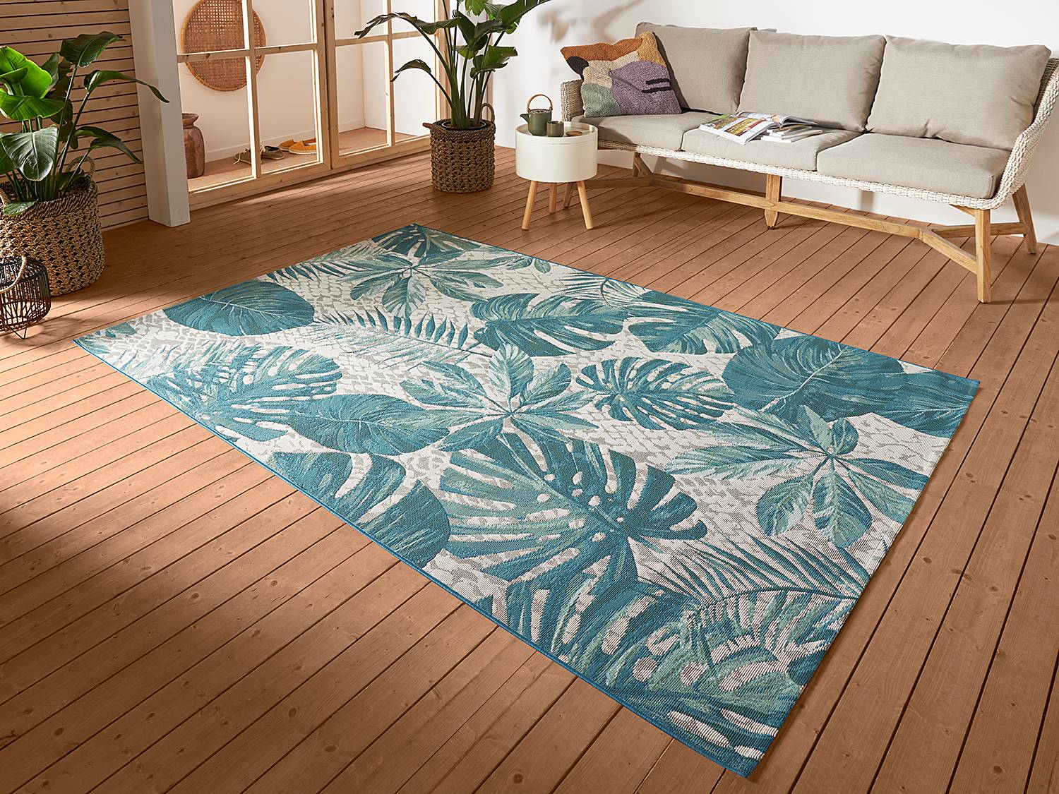 In-/Outdoor Teppich Tropical Leaves von Hanse Home