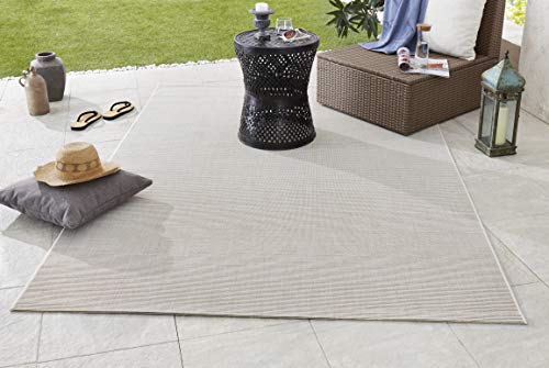 NORTHRUGS In- und Outdoor Teppich Match 240x340cm - Wetterfest Modern Plain Allover Unifarben Design Teppich für Balkon Terrasse Garten Wintergarten Wohnzimmerteppich Wasserfest in Anthrazit NORTHRUGS In- und Outdoor Teppich Match 240x340cm - Wetterfest Modern Plain Allover Unifarben Design Teppich für Balkon Terrasse Garten Wintergarten Wohnzimmerteppich Wasserfest in Anthrazit von Hanse Home