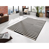 HANSE Home Teppich "Panel", rechteckig, 9 mm Höhe, Kurzflor, Läufer, Streifen, Linien, ringsum gekettelt, robust von Hanse Home