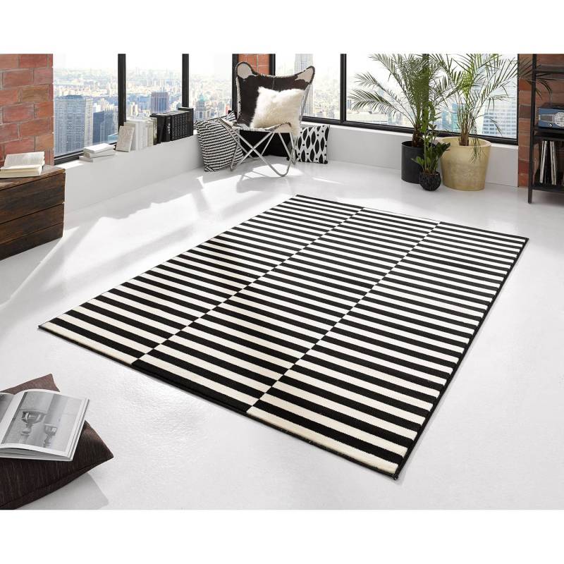 home24 Teppich Panel 160 x 230 cm Schwarz/Schwarz/Creme home24 Teppich Panel 160 x 230 cm Schwarz/Schwarz/Creme von home24