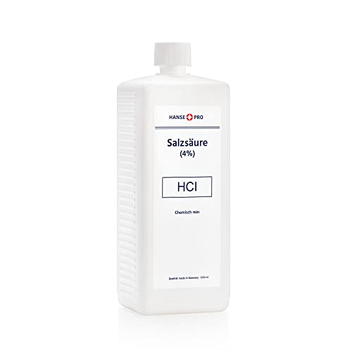 HANSE PRO Salzsäure 4% I 1000 ml I chemisch rein I Original-Rezeptur I in Deutschland hergestellt von Hanse Pro