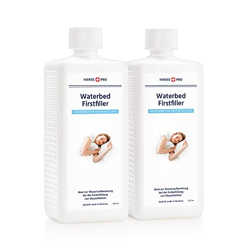 Hanse Pro Waterbed Firstfiller, 2 x 500 ml I Optimale Erstbefüllung von Wasserbetten I Extra starker Schutz I Wasserbett-Pflege I Spezial Konditionierer I Hochwirksam gegen Baktieren und Algen von Hanse Pro