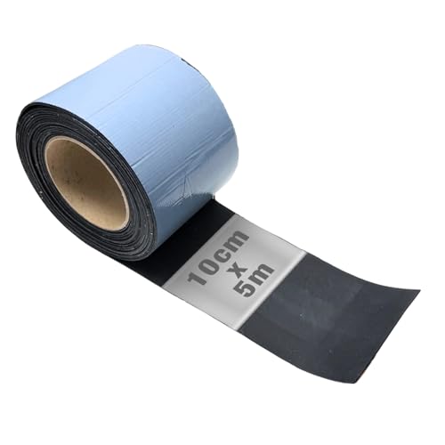 HSS Butylband EPDM 1,7mm Stärke (10cm Breite / 5m Länge) extra dickes Abdichtungsband, Hochwertiges Dichtband mit EPDM, Butylband, Alterungs -, Korrosions - und UV - beständigband von Hanse Syntec Systems
