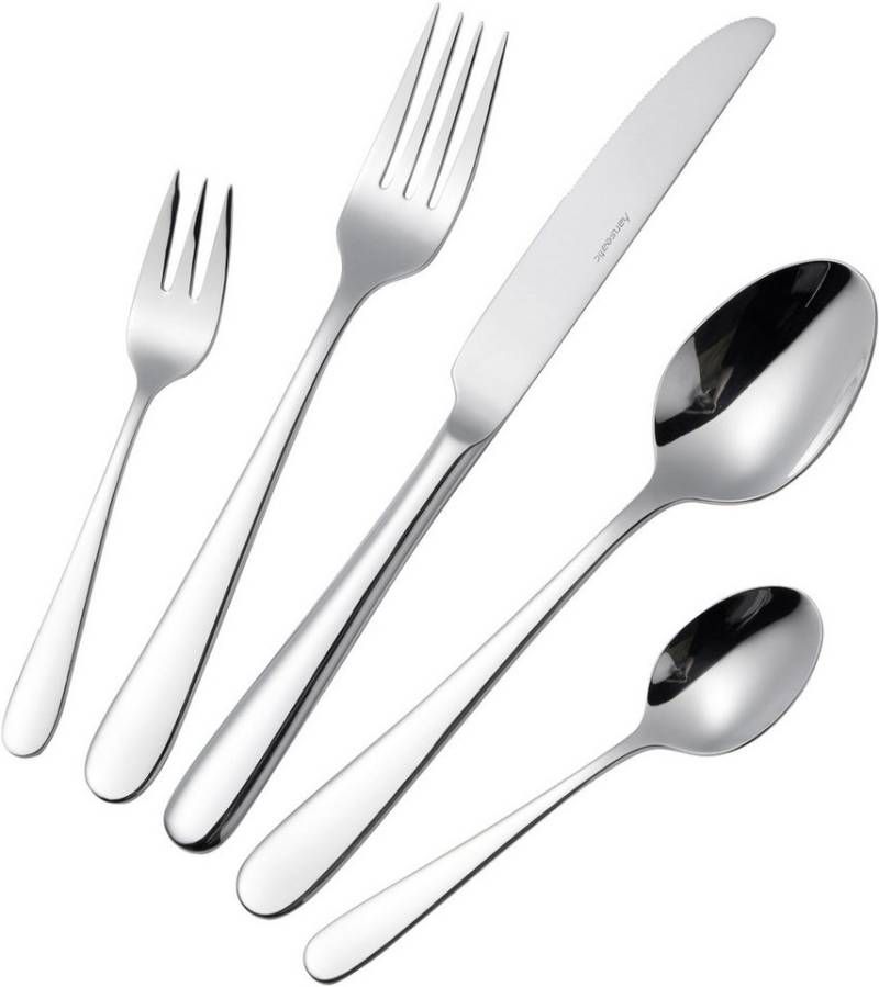 Hanseatic Besteck-Set BASIC (60-tlg), 12 Personen, Edelstahl 18/10, modischer Klassiker von Hanseatic