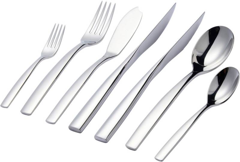 Hanseatic Besteck-Set EXCLUSIVE (42-tlg), 6 Personen, Edelstahl 18/10, stehendes Design von Ess- und Steakmessern von Hanseatic