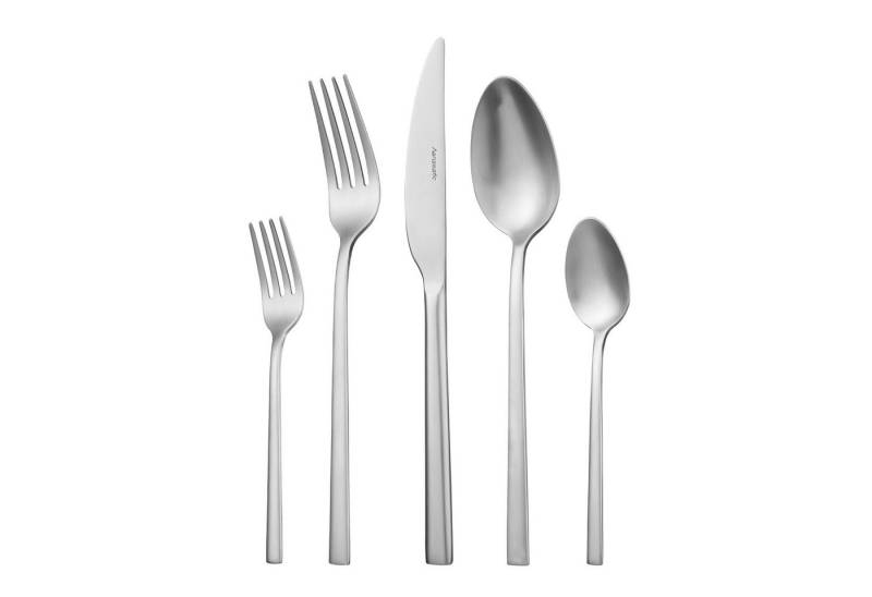 Hanseatic Besteck-Set SMART, in matter Optik (60-tlg), 12 Personen, Edelstahl 18/10, leichtes und minimalistisches Design von Hanseatic