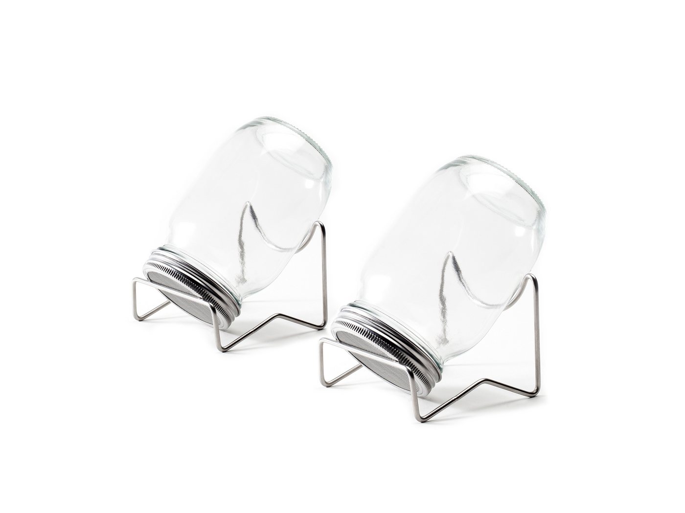 Hanseküche Anzuchttopf Sprossenglas 2er Set mit jeweils 1 Liter Volumen (2 Gläser, 1 St., 2x 1 Liter Volumen), Hygenisch, fester Stand von Hanseküche