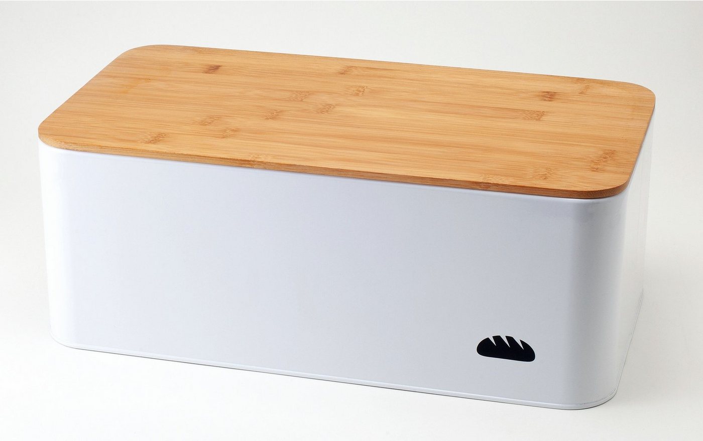 Hanseküche Brotkasten Brotkasten mit Schneidebrett - Brotbehälter, Brotdose (XL), Bambusholz, (Brotkasten, 1-tlg., Brotkasten mit Holzdeckel), Großes Volumen mit viel Stauraum von Hanseküche