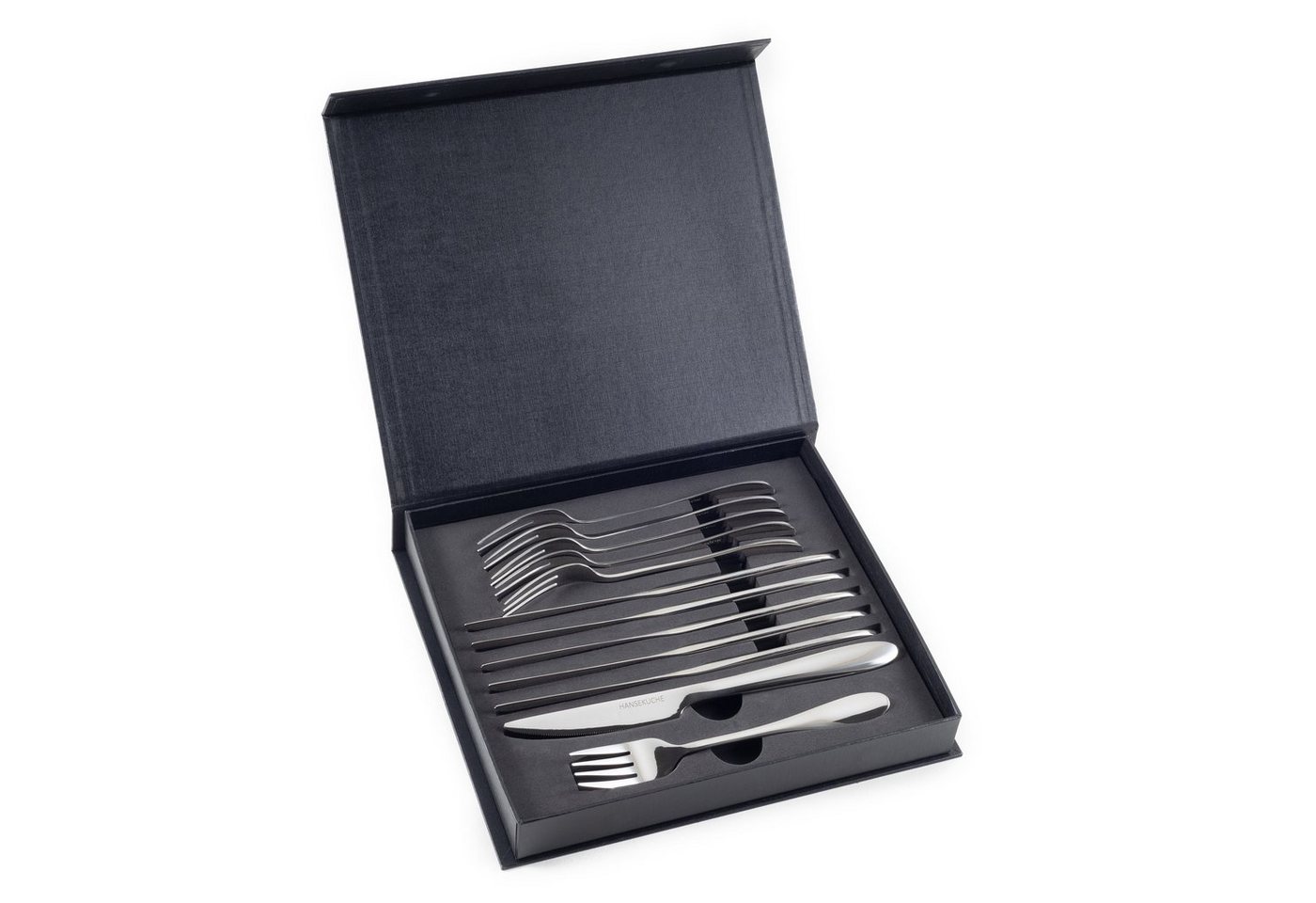 Hanseküche Steakbesteck Steakbesteck 12-teilig (1-tlg), 6 Personen, Edelstahl, 18/10 Edelstahl, für 6 Personen von Hanseküche