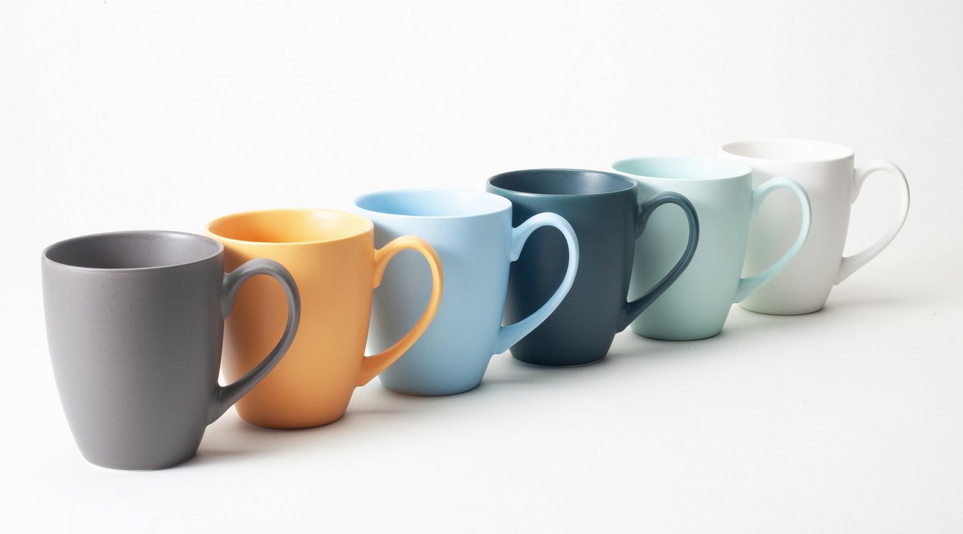 Hanseküche Tasse Hanseküche Kaffeebecher 6er Set in Groß – Kaffeetassen, Keramik, Optimales Volumen, Modernes Design Hanseküche Tasse Hanseküche Kaffeebecher 6er Set in Groß – Kaffeetassen, Keramik, Optimales Volumen, Modernes Design von Hanseküche