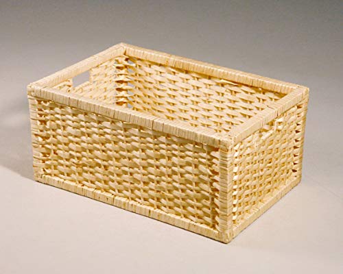 Hansen Rattan 8/110/4 Regalkorb Ablagekorb aus Heller Weide B 44 T 31 H 21 cm von Hansen Korbwaren