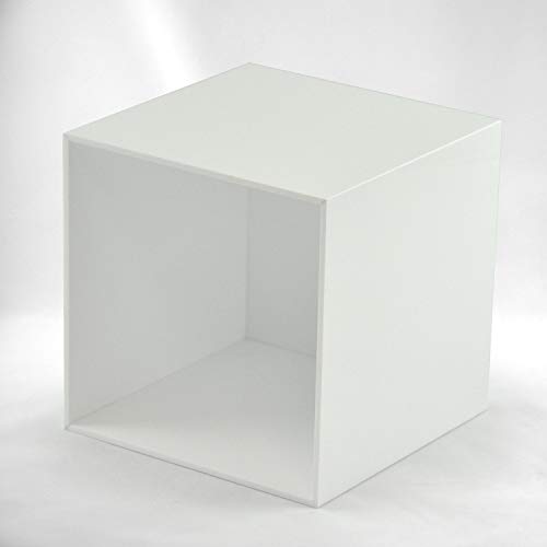 Hansen Deko-Box/CD Box/Regalwürfel aus Acrylglas; 150 x 150 x 150 mm; weiß von Hansen Werbetechnik