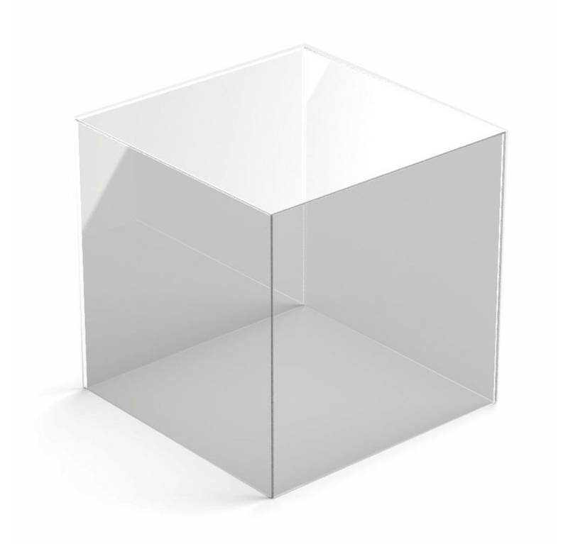 Hansen Werbetechnik Vitrinenaufsatz Schaukasten / Haube aus Acrylglas quadratisch HBQ von Hansen Werbetechnik