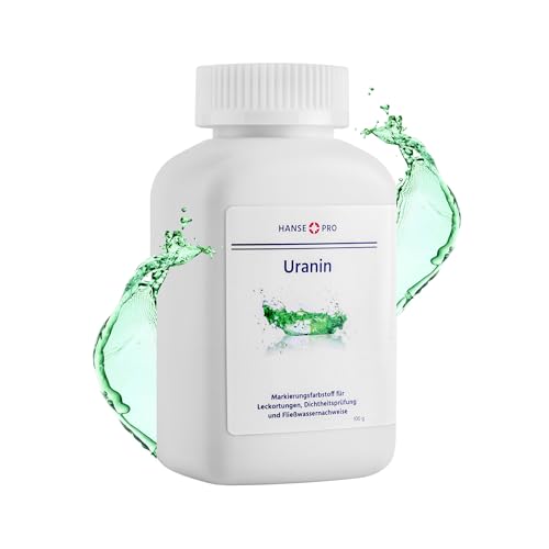 Hanse Pro Uranin, 1 x 100 g I Markierungsfarbstoff I Leckortung I Leckageortung I Dichtheitsprüfung I Wasserfärbemittel I Färbemittel I Pulver I Fluorescein Hanse Pro Uranin, 1 x 100 g I Markierungsfarbstoff I Leckortung I Leckageortung I Dichtheitsprüfung I Wasserfärbemittel I Färbemittel I Pulver I Fluorescein von Hanse Pro