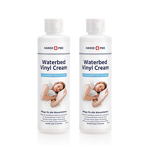 Hanse Pro Waterbed Vinyl Cream (2 x 250 ml) I Vinyl-Creme I Vinyl-Pflegecreme I Wasserbetten-Pflege I Wasserbett-Zubehör I für alle Wasserbetten geeignet von Hanse Pro