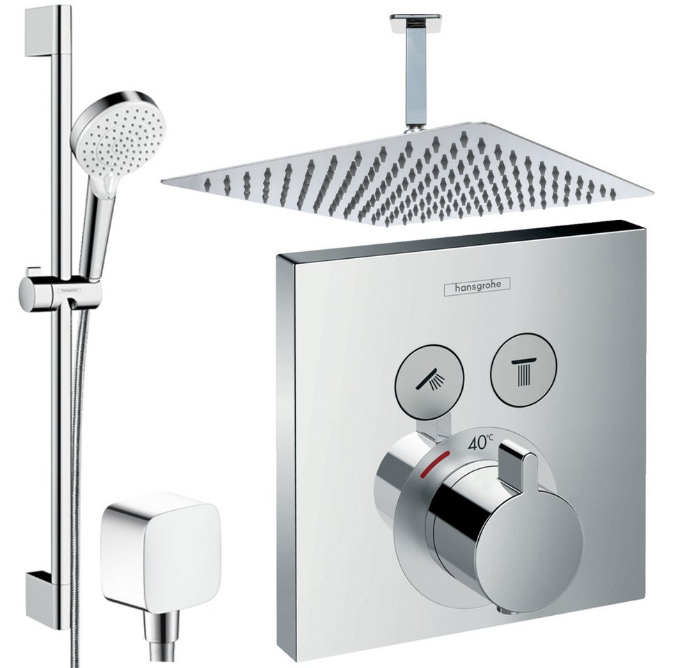 Hansgrohe und Jowi Duscharmatur ShowerSelect Thermostat, Unterputz Duschsystem mit Deckenanschluss (Unterputz-Duschsystem, Deckenanschluss) Thermostat, Deckenanschluss von Hansgrohe und Jowi