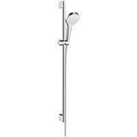 Croma Select s Brauseset 1jet EcoSmart mit Brausestange 90 cm, 26575400, weiß/ chrom - 26575400 - Hansgrohe von Hansgrohe