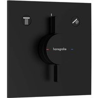 DuoTurn e - Unterputzarmatur für 2 Verbraucher, schwarz matt 75417670 - Hansgrohe von Hansgrohe