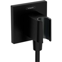 Fixfit - Wandanschlussbogen mit Brausehalter, schwarz matt 26889670 - Hansgrohe von Hansgrohe
