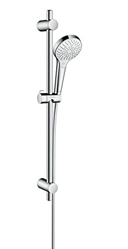 Hansgrohe 26712400 Gemeinsam Brausestange myselect S Multi 3 Strahlarten weiß/chrom von hansgrohe