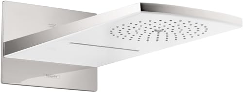 hansgrohe Raindance Rainfall Duschkopf, Kopfbrause mit 2 Strahlarten ohne Beleuchtung, Weiß/Chrom von hansgrohe