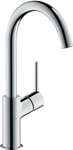 hansgrohe Wasserhahn Talis (Armatur mit Auslauf Höhe 210mm und Push-Open Ablaufgarnitur) Chrom von hansgrohe