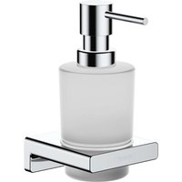 Hansgrohe - AddStoris - Lotionspender mit Halter, Glas matt/ verchromt 41745000 von Hansgrohe