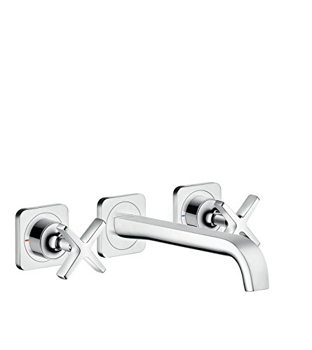 AXOR Wasserhahn Citterio E 3-Loch Waschtischarmatur Unterputz, Auslauf Länge 220mm, Wandmontage, Chrom AXOR Wasserhahn Citterio E 3-Loch Waschtischarmatur Unterputz, Auslauf Länge 220mm, Wandmontage, Chrom von Axor