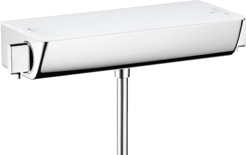hansgrohe Ecostat Select Aufputz Duschthermostat, für 1 Funktion ohne Adapter zur Renovation, Weiß/Chrom von Hansgrohe