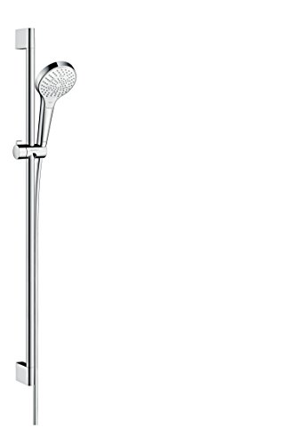 hansgrohe Croma Select S wassersparendes Duschset 0,90m, 3 Strahlarten, Weiß/Chrom von hansgrohe