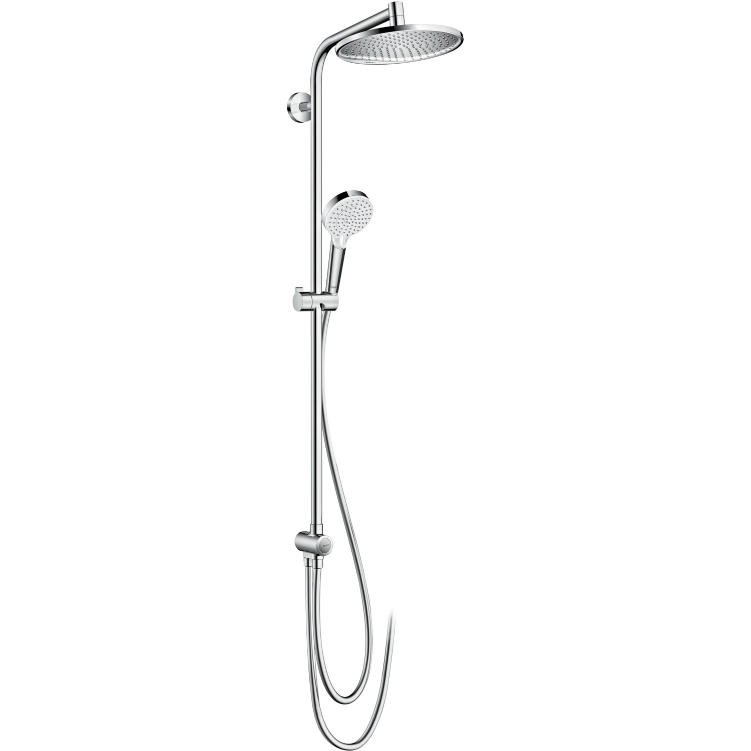 Hansgrohe Duschsystem Crometta S Showerpipe 240 EcoSmart Chrom/Weiß m. Umsteller von Hansgrohe