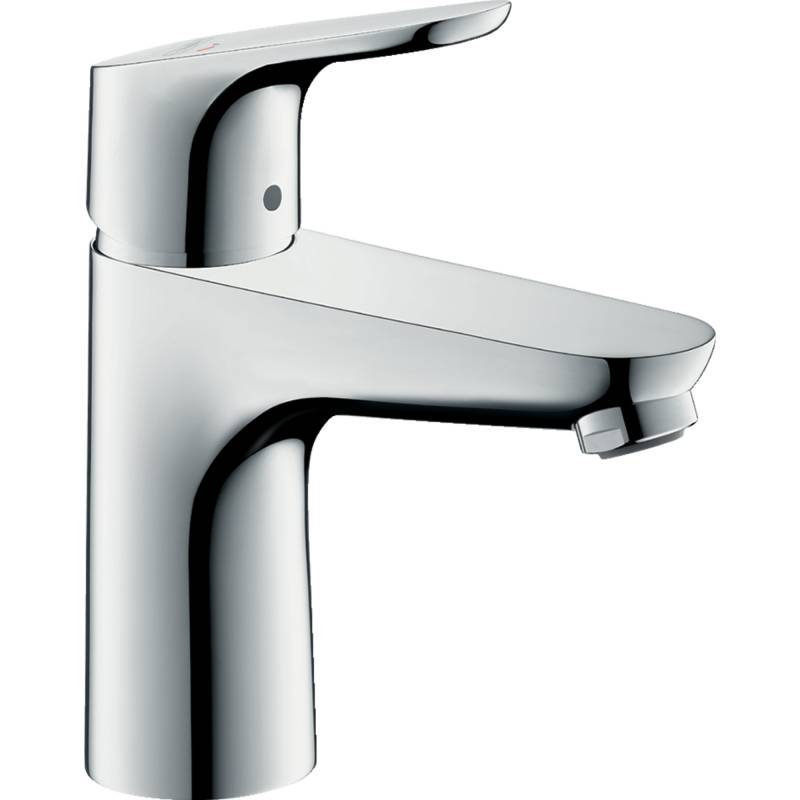 Hansgrohe Einhebel-Waschtischmischer 'Focus 100' chromfarben mit Zugstangen-Ablaufgarnitur von Hansgrohe