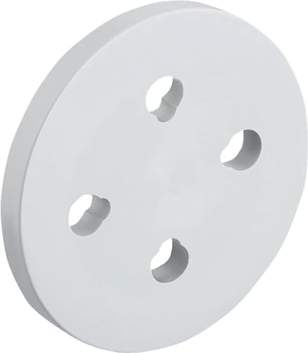 hansgrohe Fliesenausgleichsscheibe, Ersatzteil passend für hansgrohe Duschsysteme, 8 x 80 x 80 mm, Chrom, 98681000 von hansgrohe